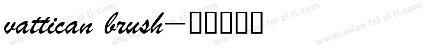 vattican brush字体转换